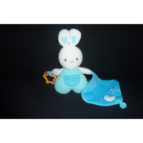 DOUDOU LAPIN PELUCHE AVEC MOUCHOIR LUMINOU
