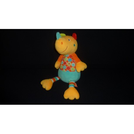 DOUDOU RHINOCEROS PELUCHE BABYSUN