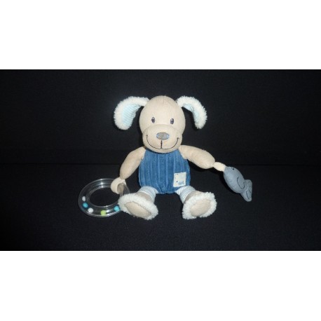 DOUDOU CHIEN ACTIVITES D'EVEIL PELUCHE POMMETTE
