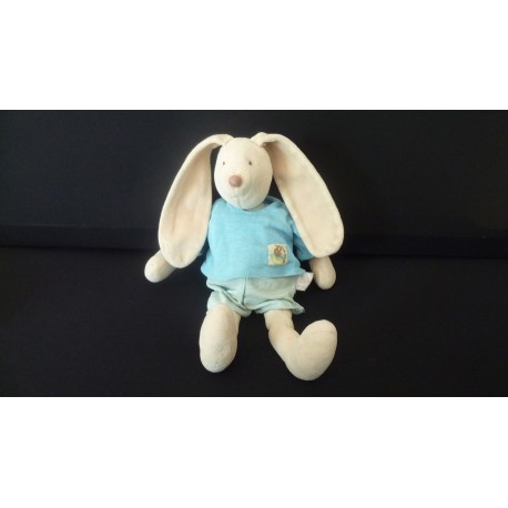 DOUDOU LAPIN PELUCHE UN DIMANCHE AU BORD DE L'EAU MOULIN ROTY